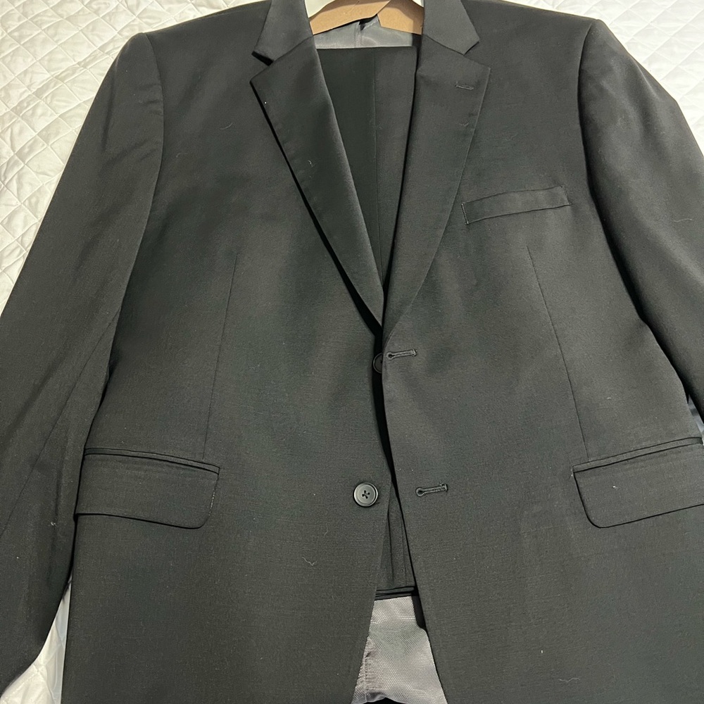 Kenneth Cole suits set black Men’s Wearhouse